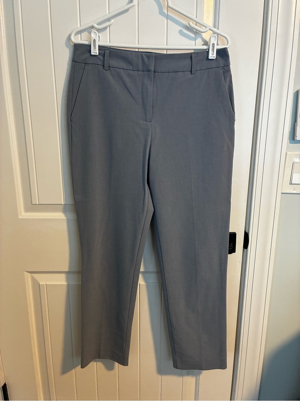 Rachel Zoe Gray Straight-Leg Dress Trousers